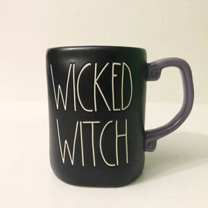 Rae Dunn Wicked Witch  Black and Purple Halloween Coffee Mug